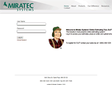 Tablet Screenshot of ole.miratecsystems.com